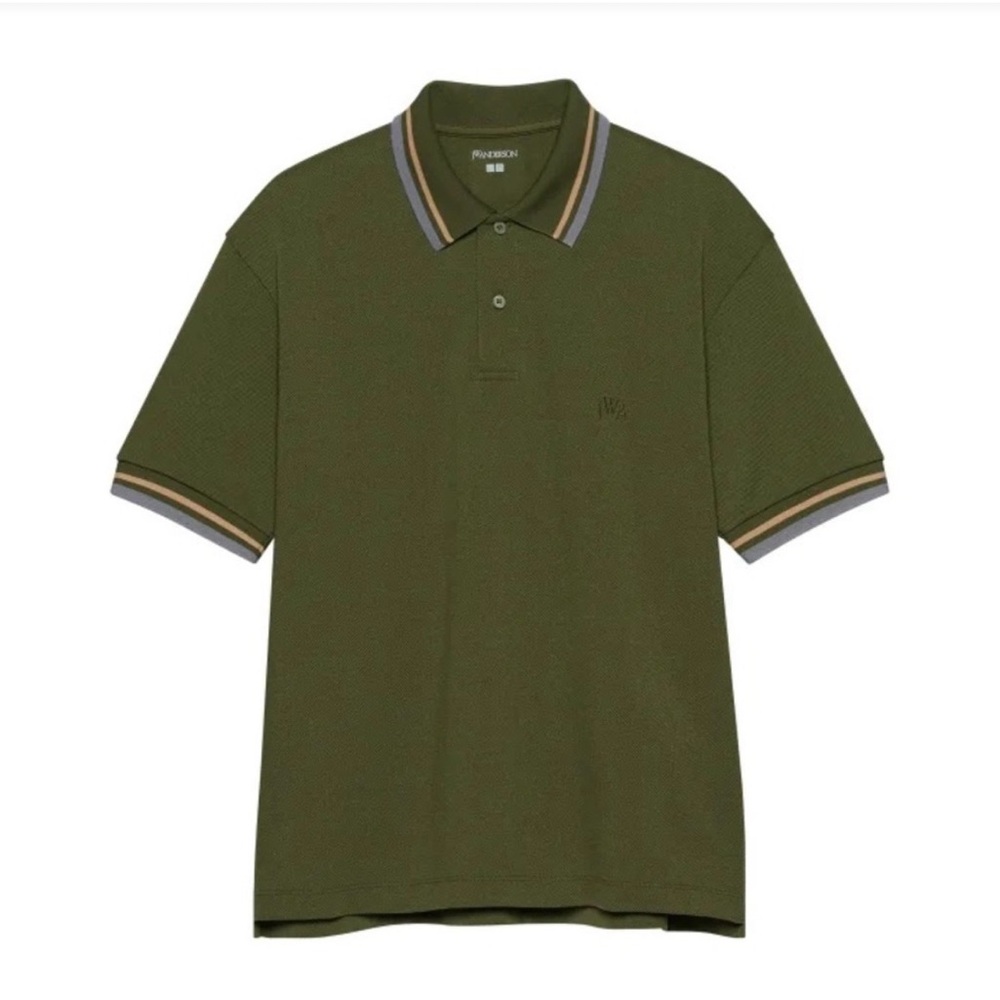 Uniqlo x JW Anderson Olive Polo Shirt